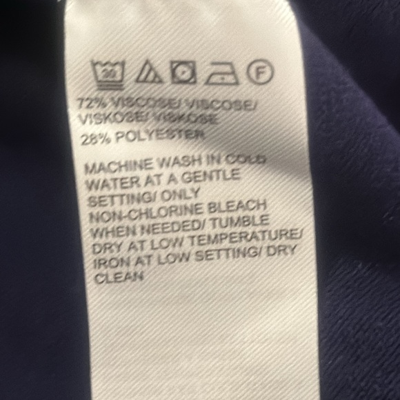 NWT navy en Thread light collared v neck sweater size large - Picture 5 of 7